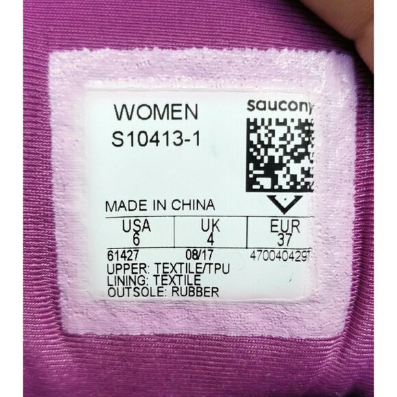 Saucony Triumph ISO 4 Sneaker Running Shoes Women's Sz 6 M(B) Fog/Gray/Purple - Picture 7 of 7